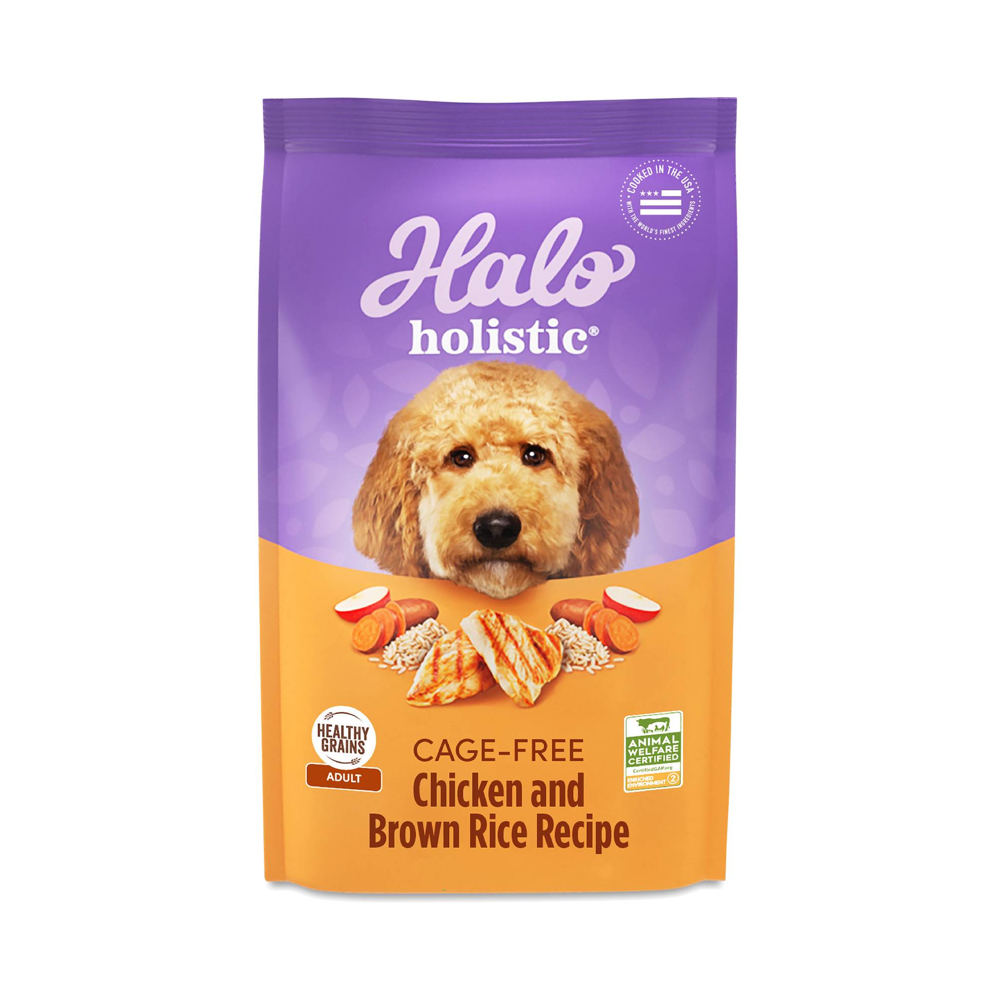 Holistic Dry Dog Food for Adult Dogs, Chicken & Brown Rice