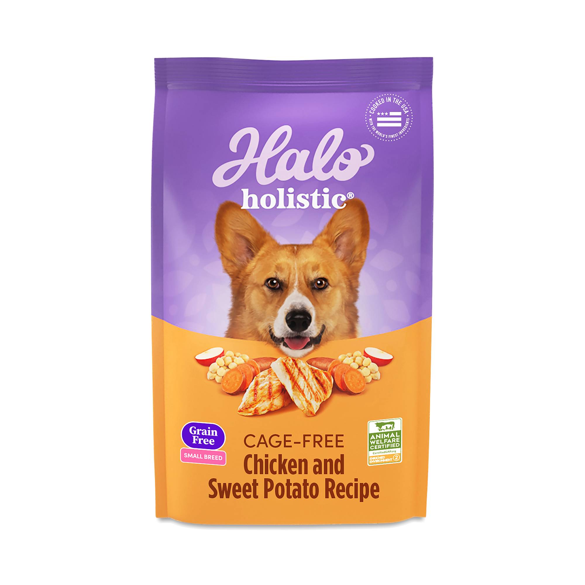 Holistic Grain Free Adult Dry Dog Food for Small Breed, Chicken & Sweet Potato