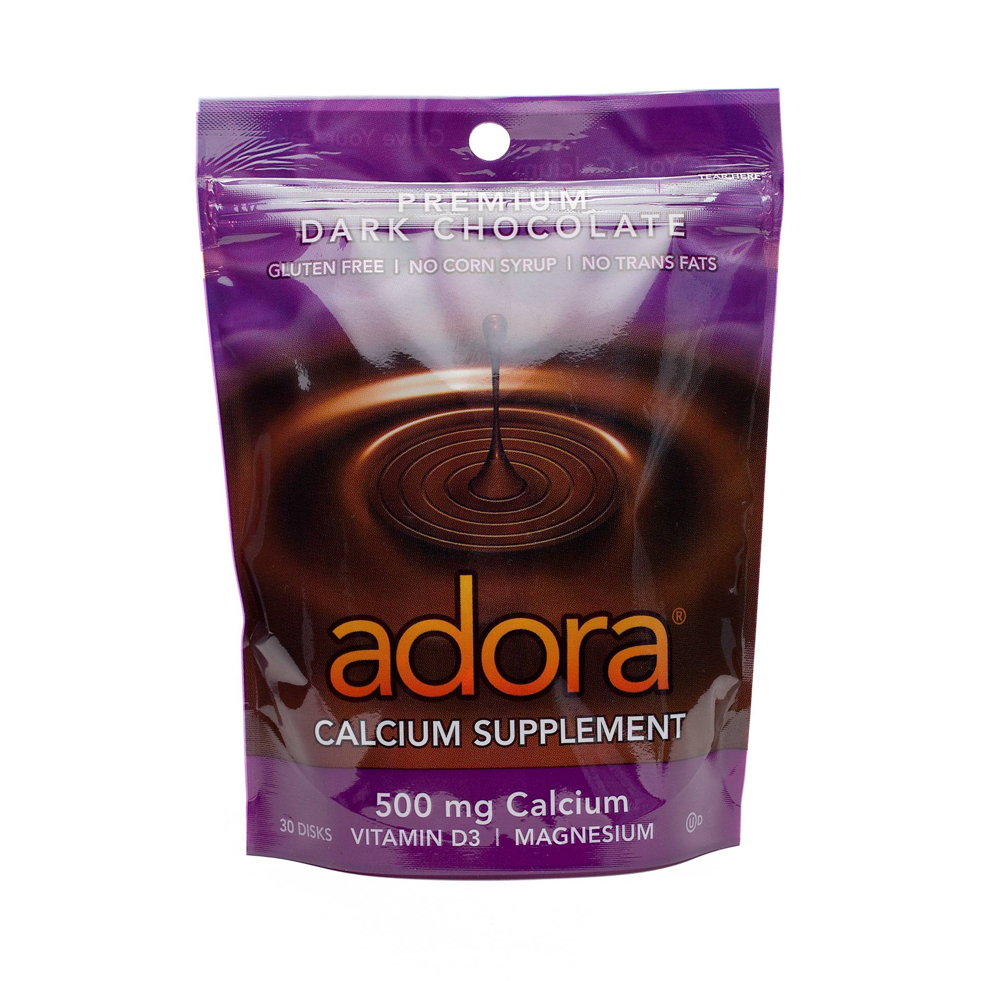 Dark Chocolate Calcium Supplement by Adora Thrive Market