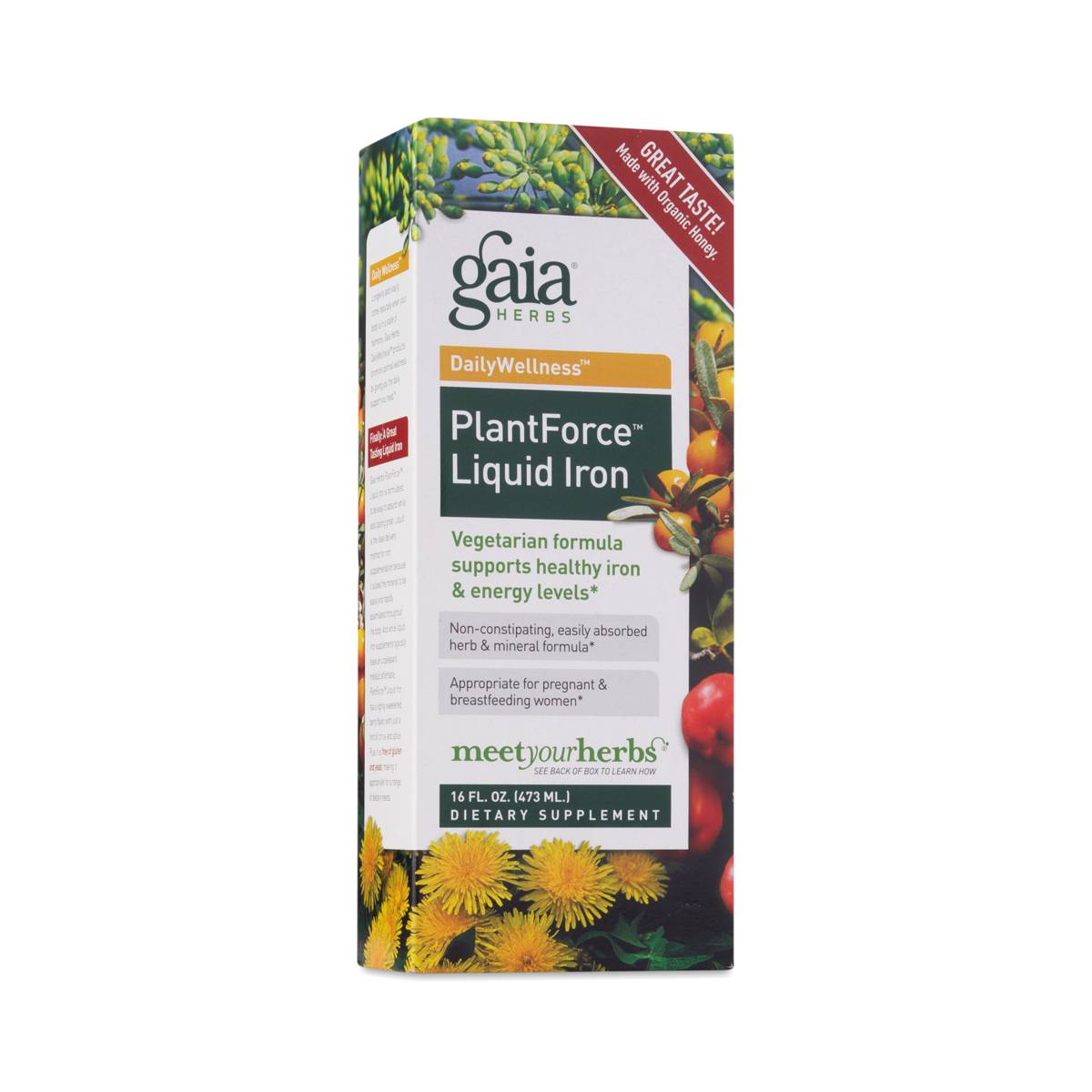 Plant Based Liquid Iron Supplement by Gaia Herbs Thrive Market