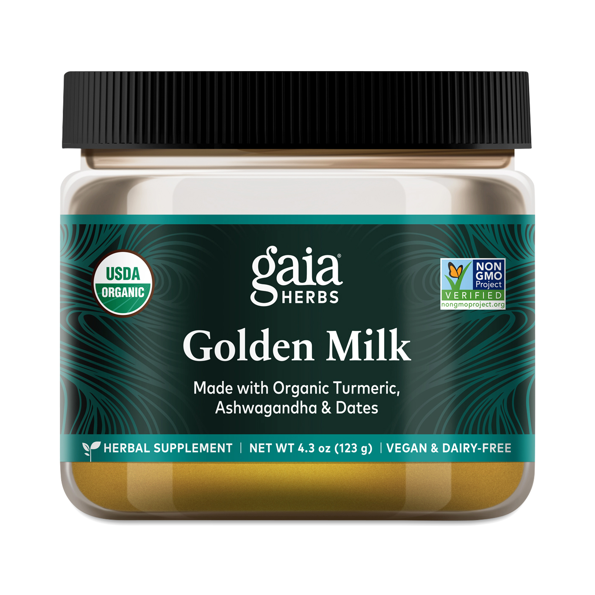 Gaia Herbs Golden Milk 4.3 oz jar