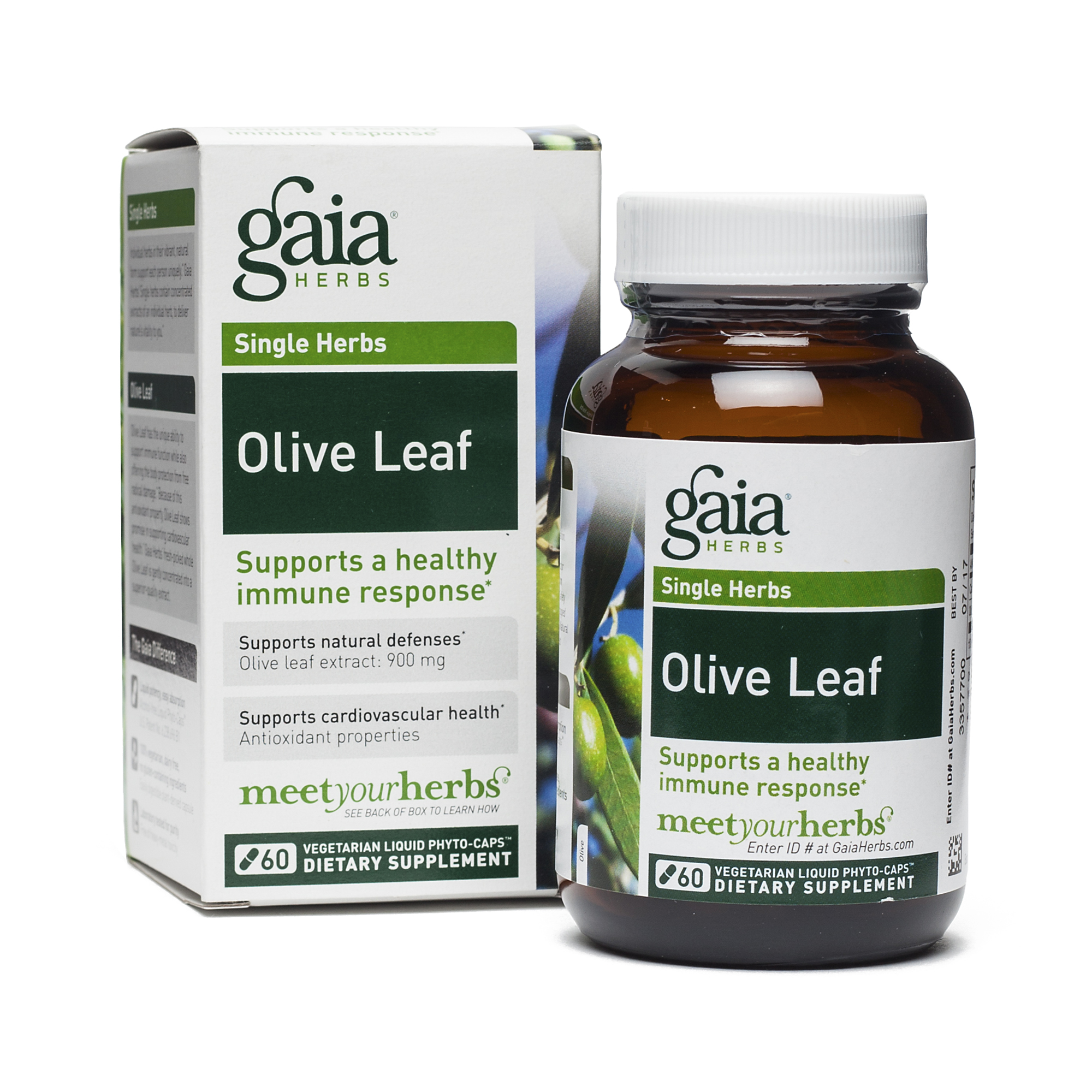 60 ct. Olive Leaf by Gaia Herbs Thrive Market
