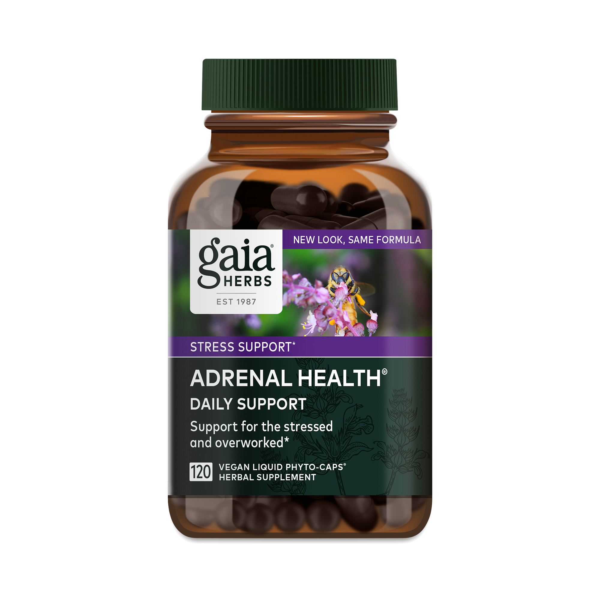 Gaia Herbs Adrenal Health, Daily Support 120 capsules