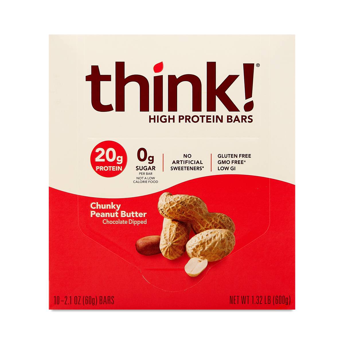 High Protein Bars, Chunky Peanut Butter