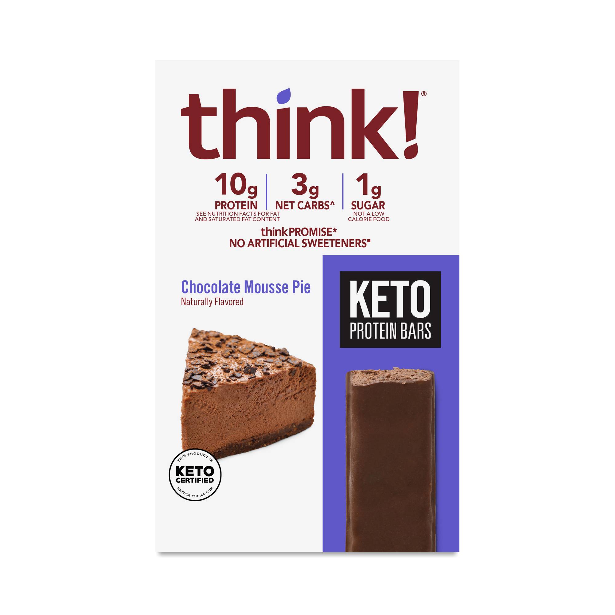 Keto Protein Bars, Chocolate Mousse Pie