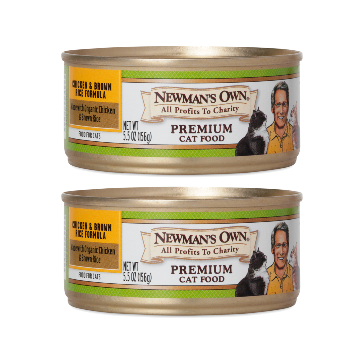 Chicken & Brown Rice Premium Cat Food, 2 Pack