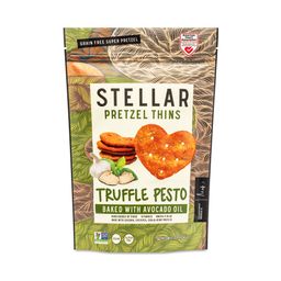 Stellar Pretzel Thins, Truffle Pesto