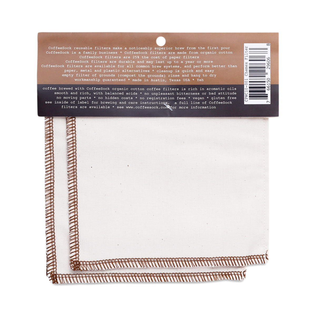 CoffeeSock Chemex Reusable Coffee Filter, 6-10 Cup - Thrive Market