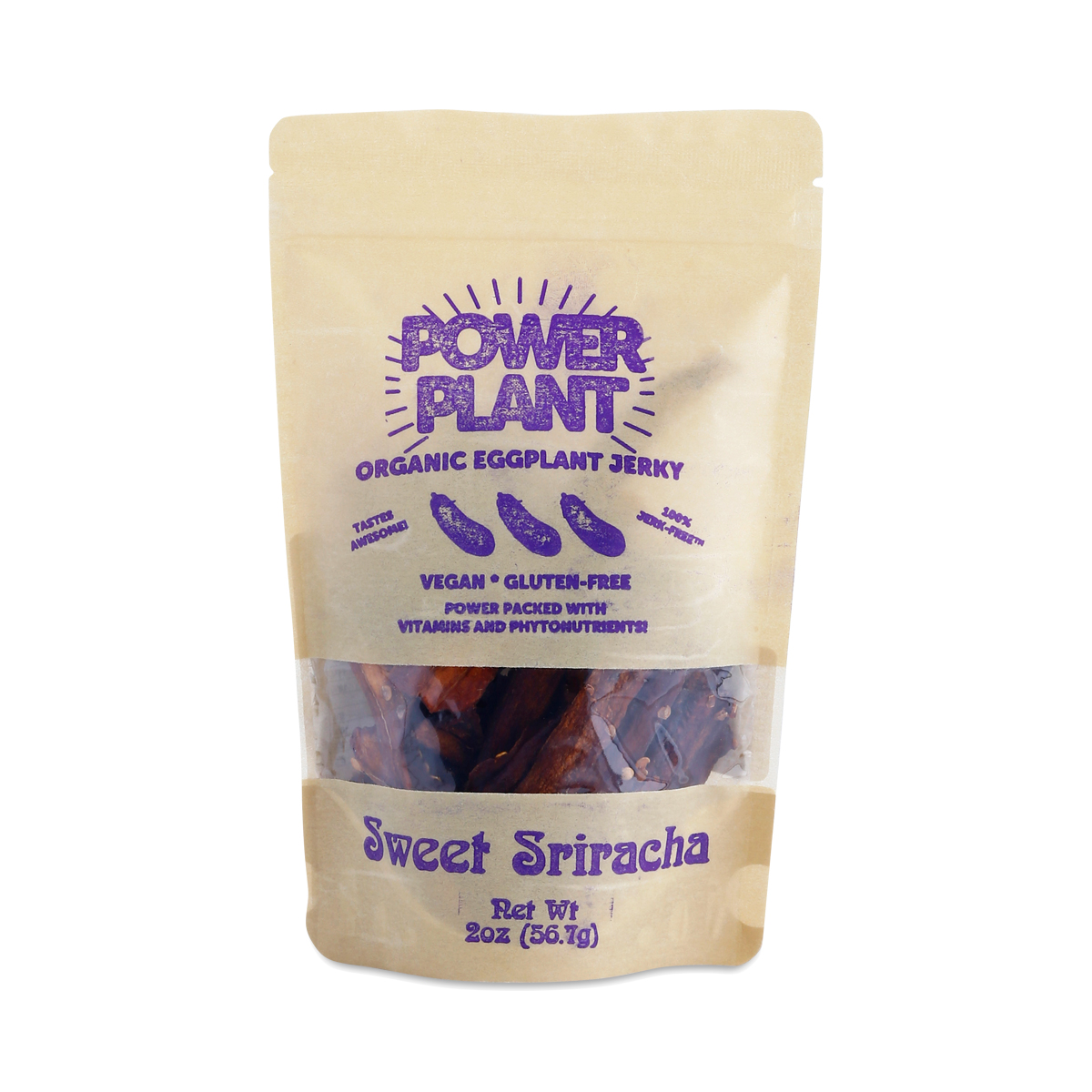Sweet Sriracha Eggplant Jerky