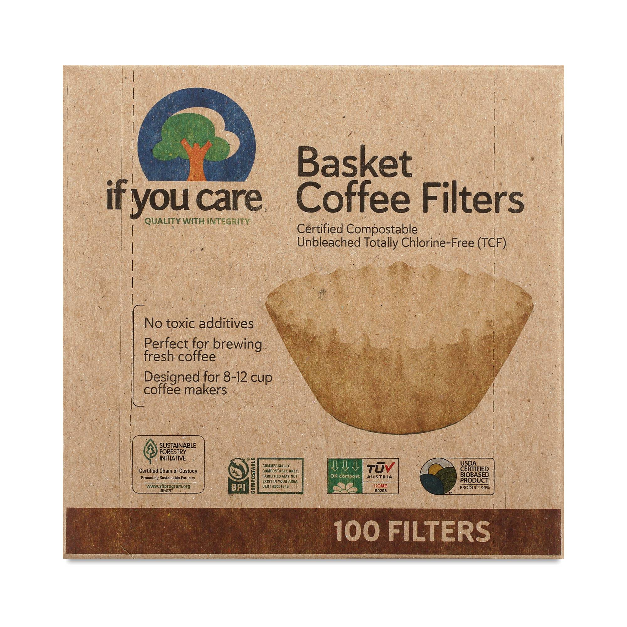 Compostable Coffee Filters for 8” Basket