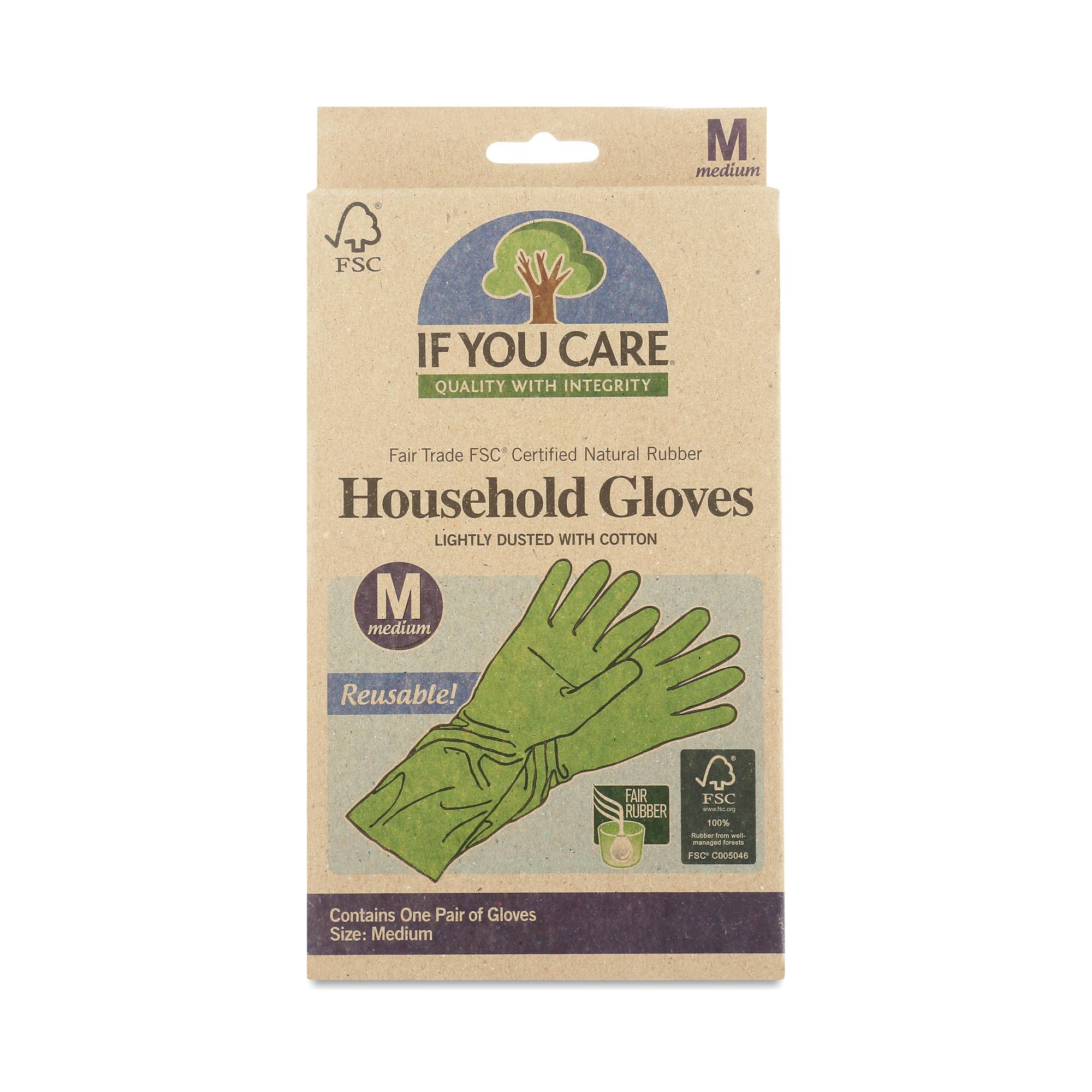 Fair Trade FSC Household Gloves, Medium