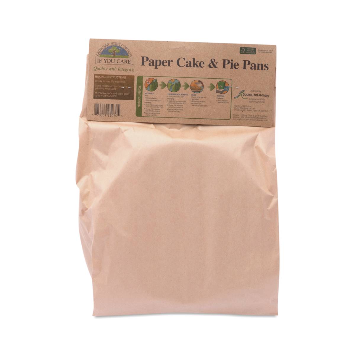 FSC Paper Cake / Pie Baking Pans by if You Care Thrive Market