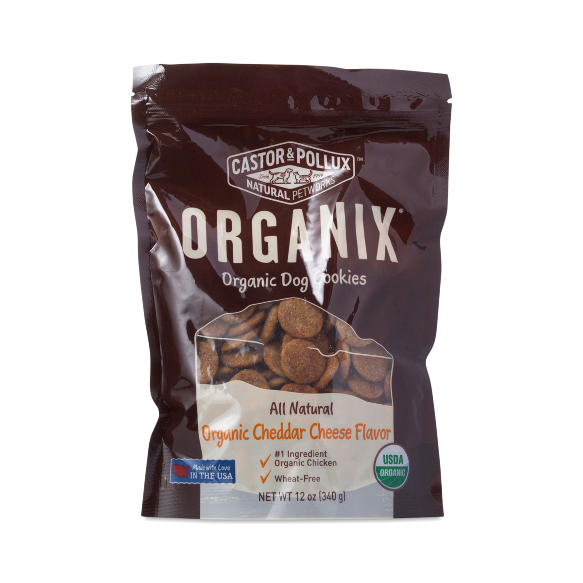 Organix Organic Dog Cookies, Cheddar Cheese