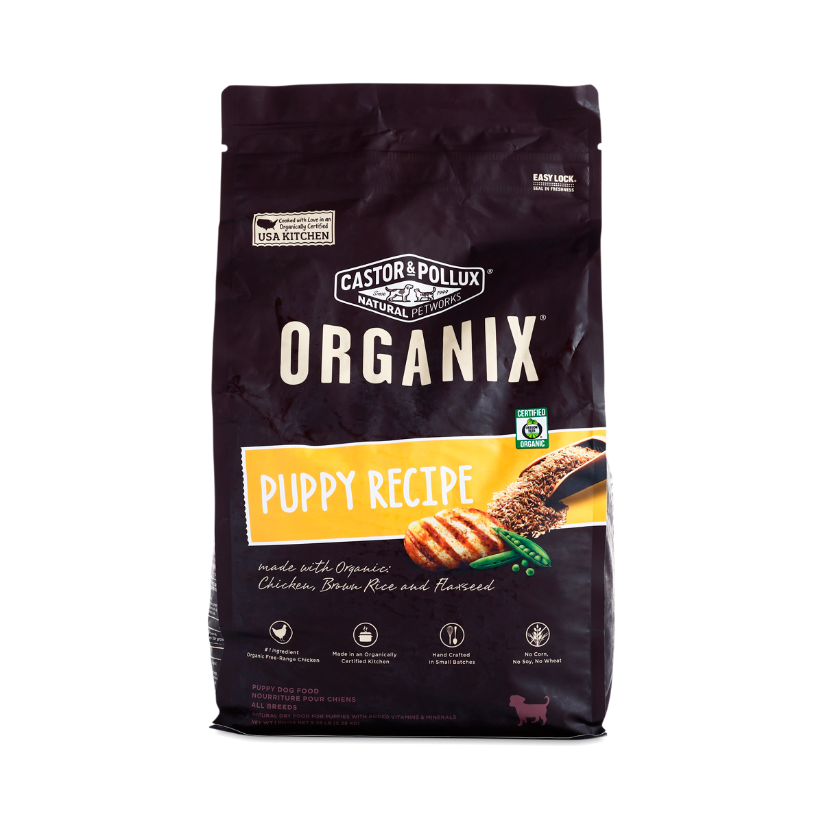 Organix Puppy Recipe with Chicken, Brown Rice and Flaxseed