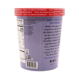 Organic Ice Cream Quart, Vanilla Bean