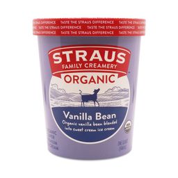 Organic Ice Cream Quart, Vanilla Bean