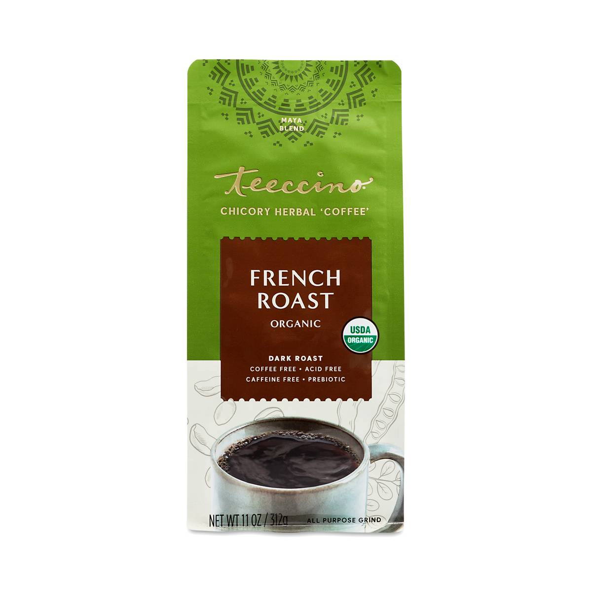 Chicory Herbal Coffee Alternative, French Roast