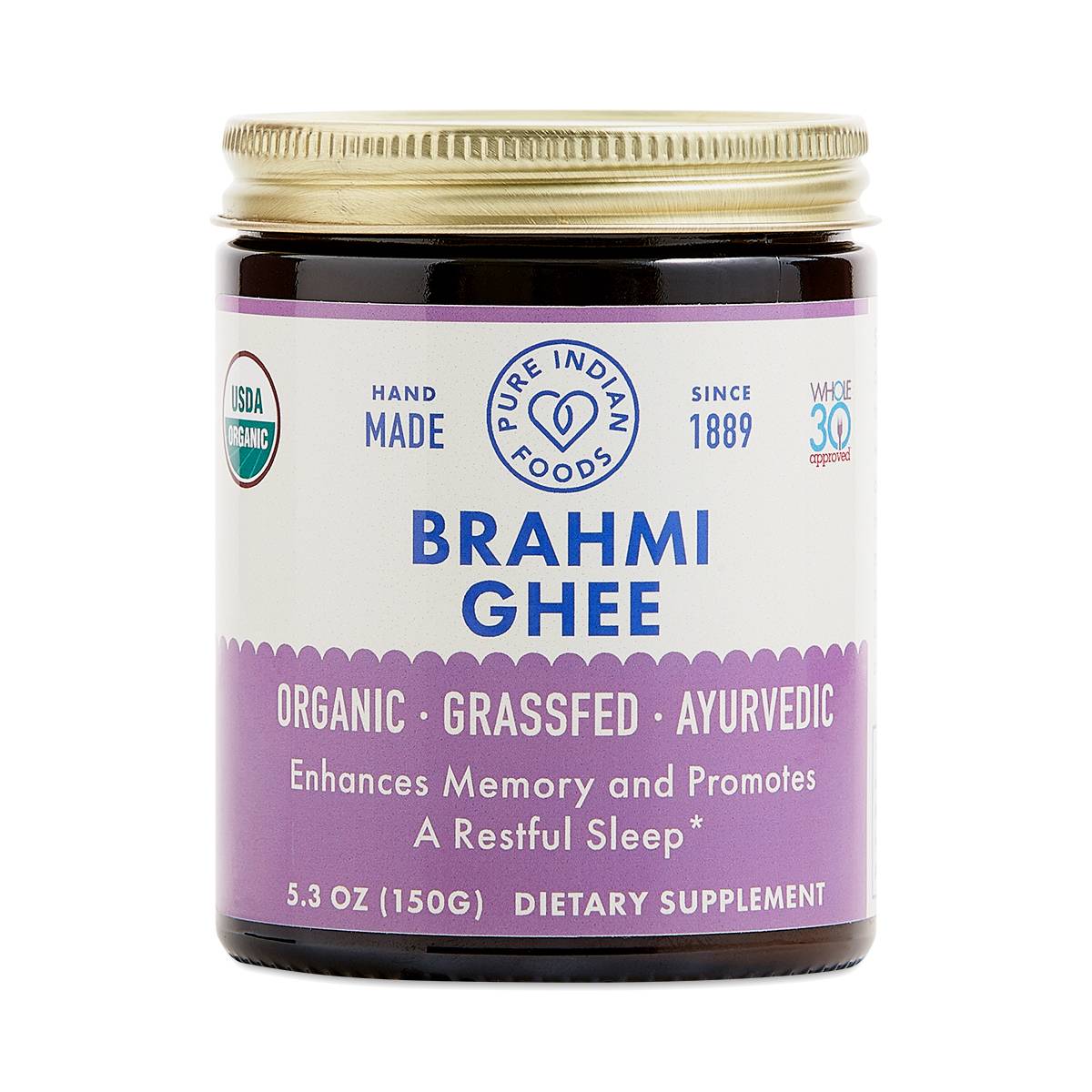 Pure Indian Foods Brahmi Ghee Thrive Market