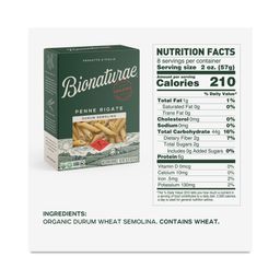 Organic Durum Semolina Penne Rigate