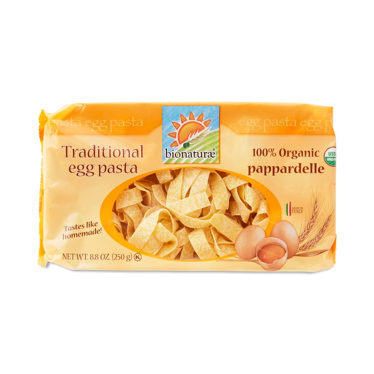 Bionaturae Tagliatelle Organic Egg Pasta Organic Pappardelle Egg Pasta by Bionaturae - Thrive Market