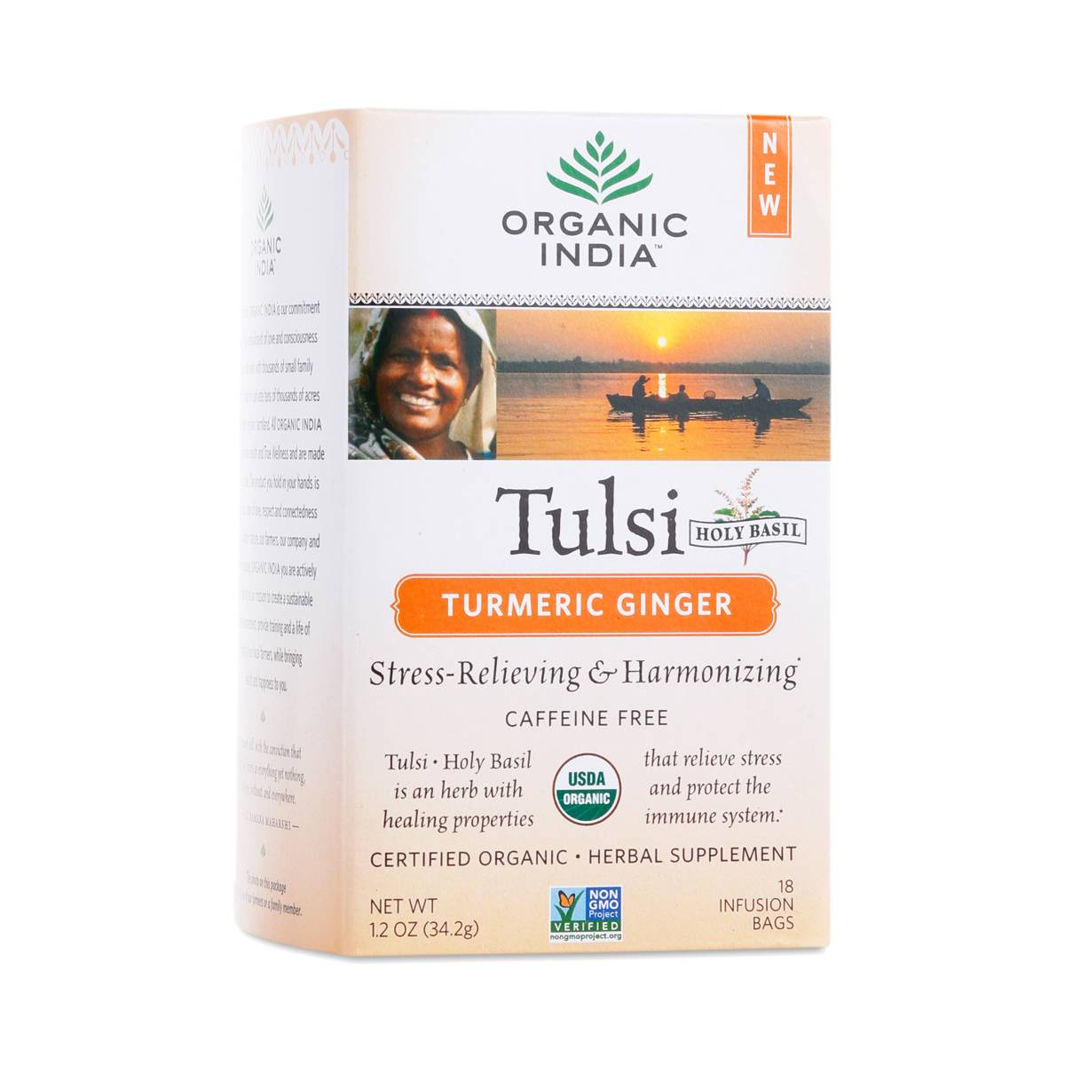 Organic Tulsi Turmeric Ginger Tea by Organic India Thrive Market