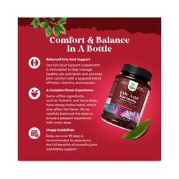 Uric Acid Formula for Cleanse & Detox