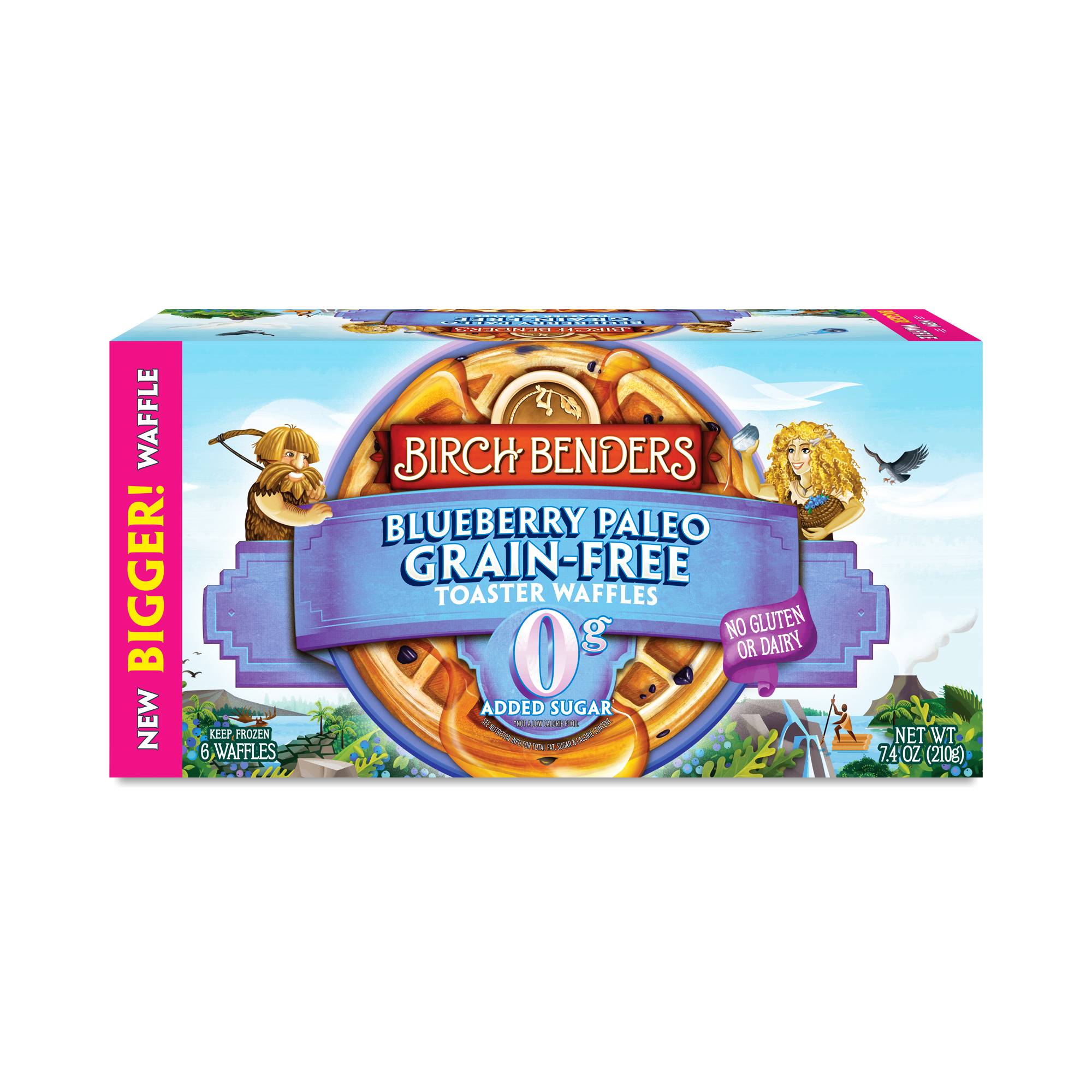 Paleo Toaster Waffles, Blueberry