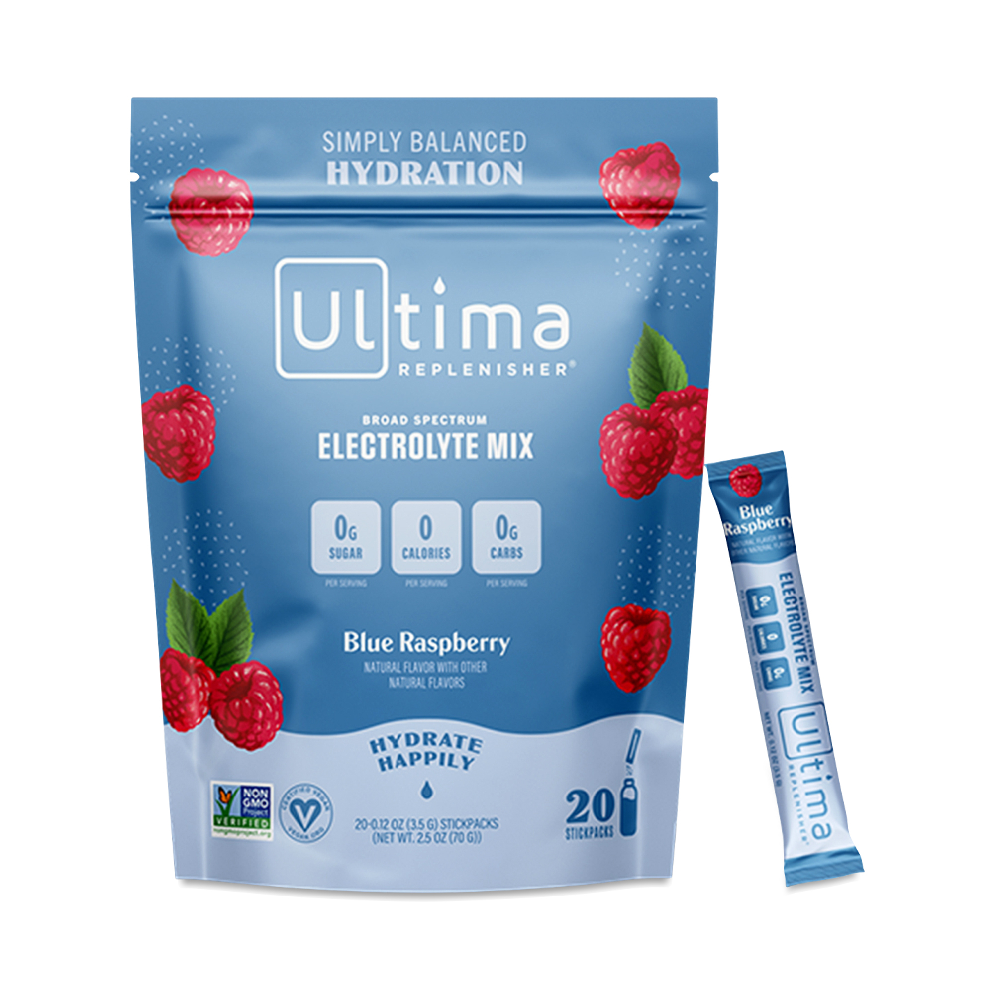 Ultima Replenisher Electrolyte Powder, Blue Raspberry | Thrive Market