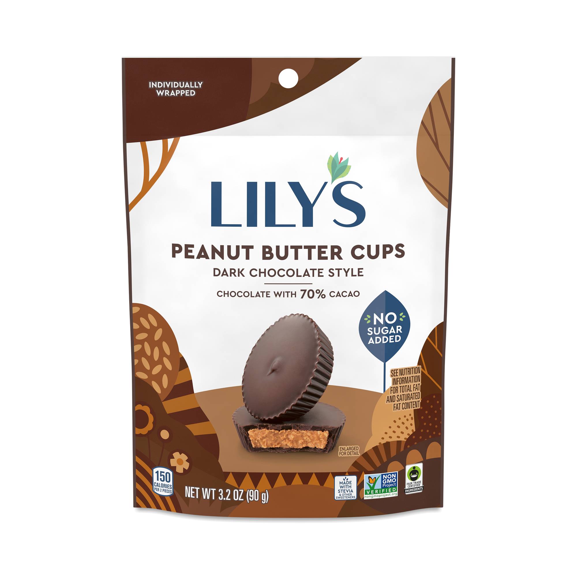 Peanut Butter Cups Dark Chocolate Style, 70% Cacao