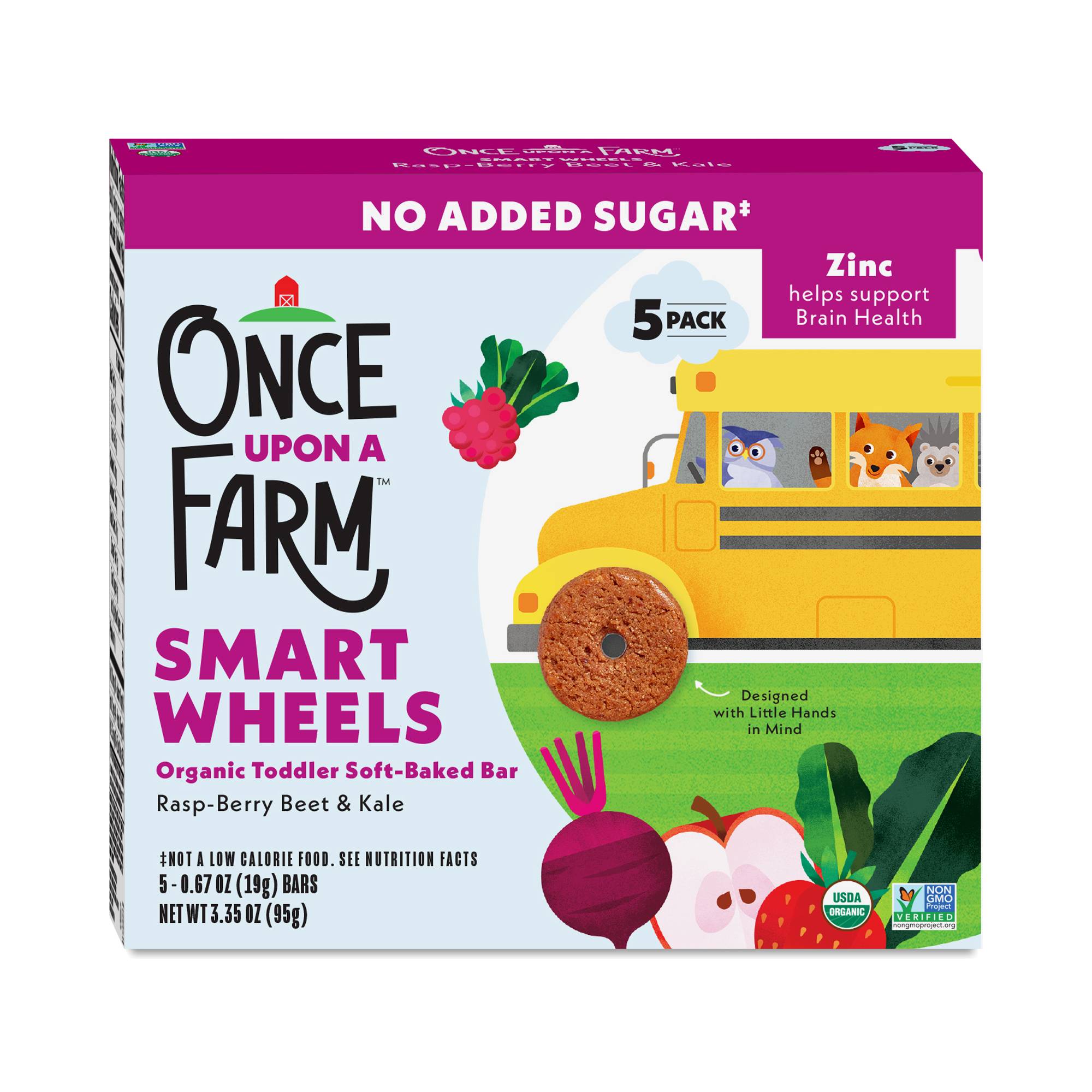 Soft-Baked Smart Wheels, Rasp-Berry Beet & Kale