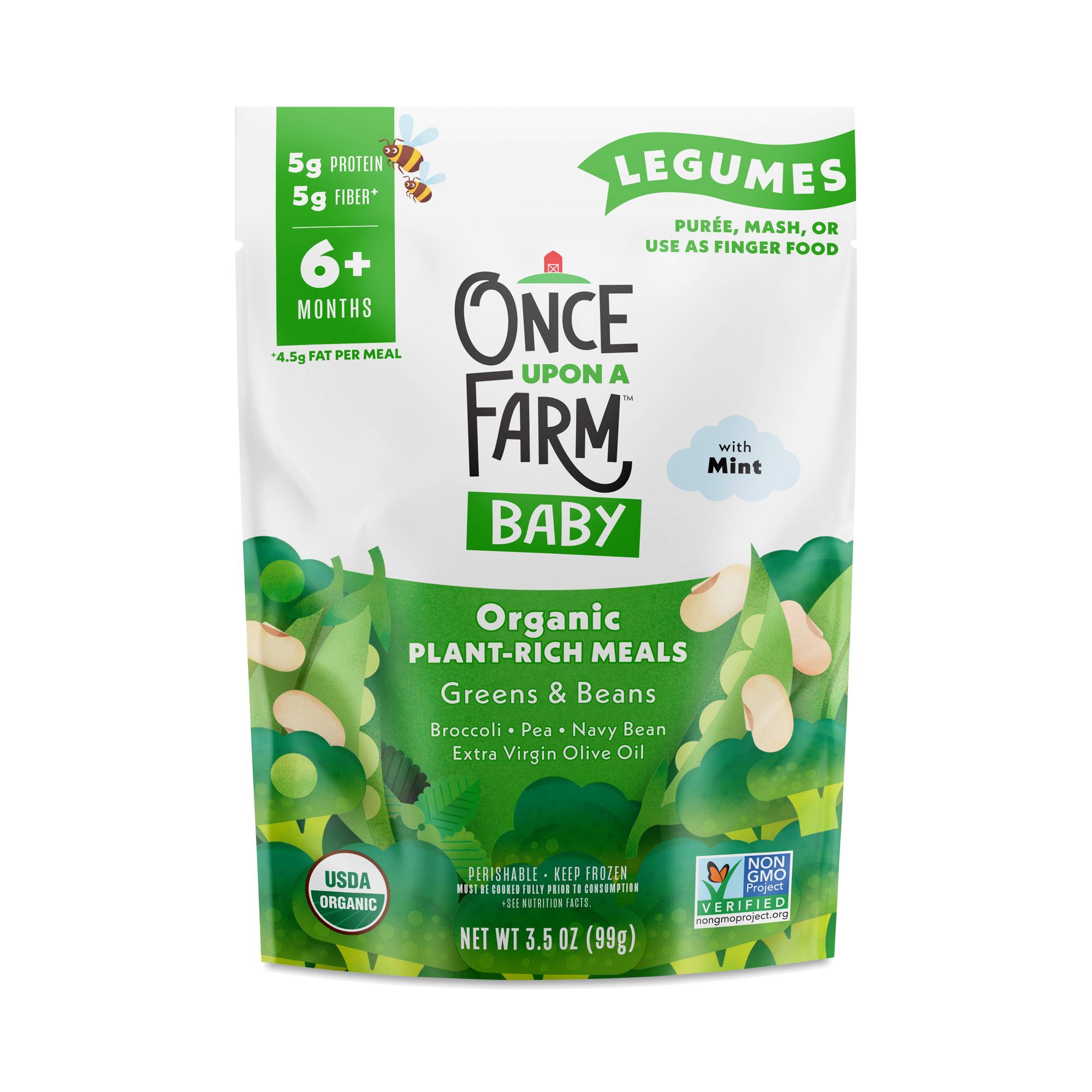 Organic Plant-Rich Meals, Greens & Beans