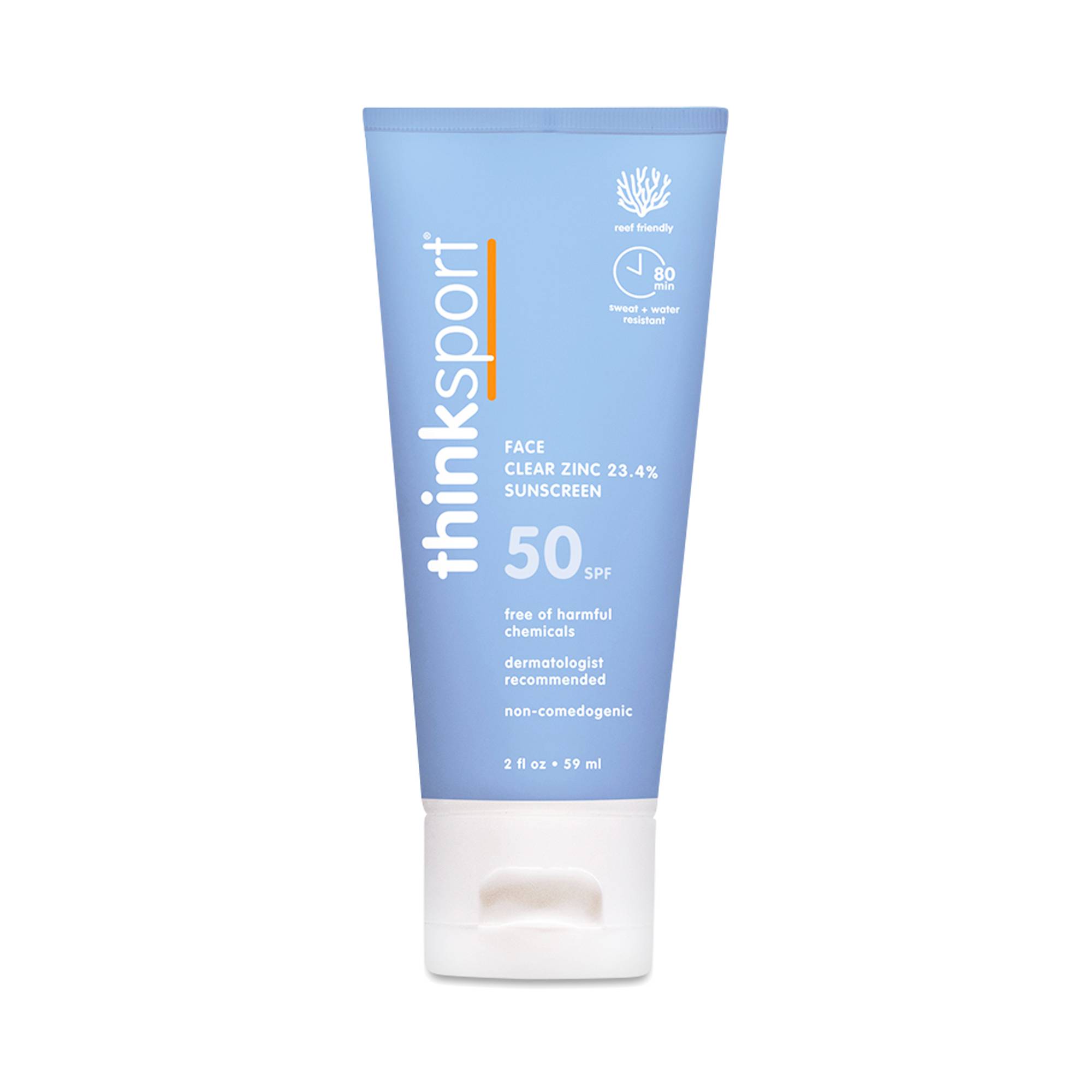 Thinksport SPF 50 Clear Zinc Active Face Sunscreen