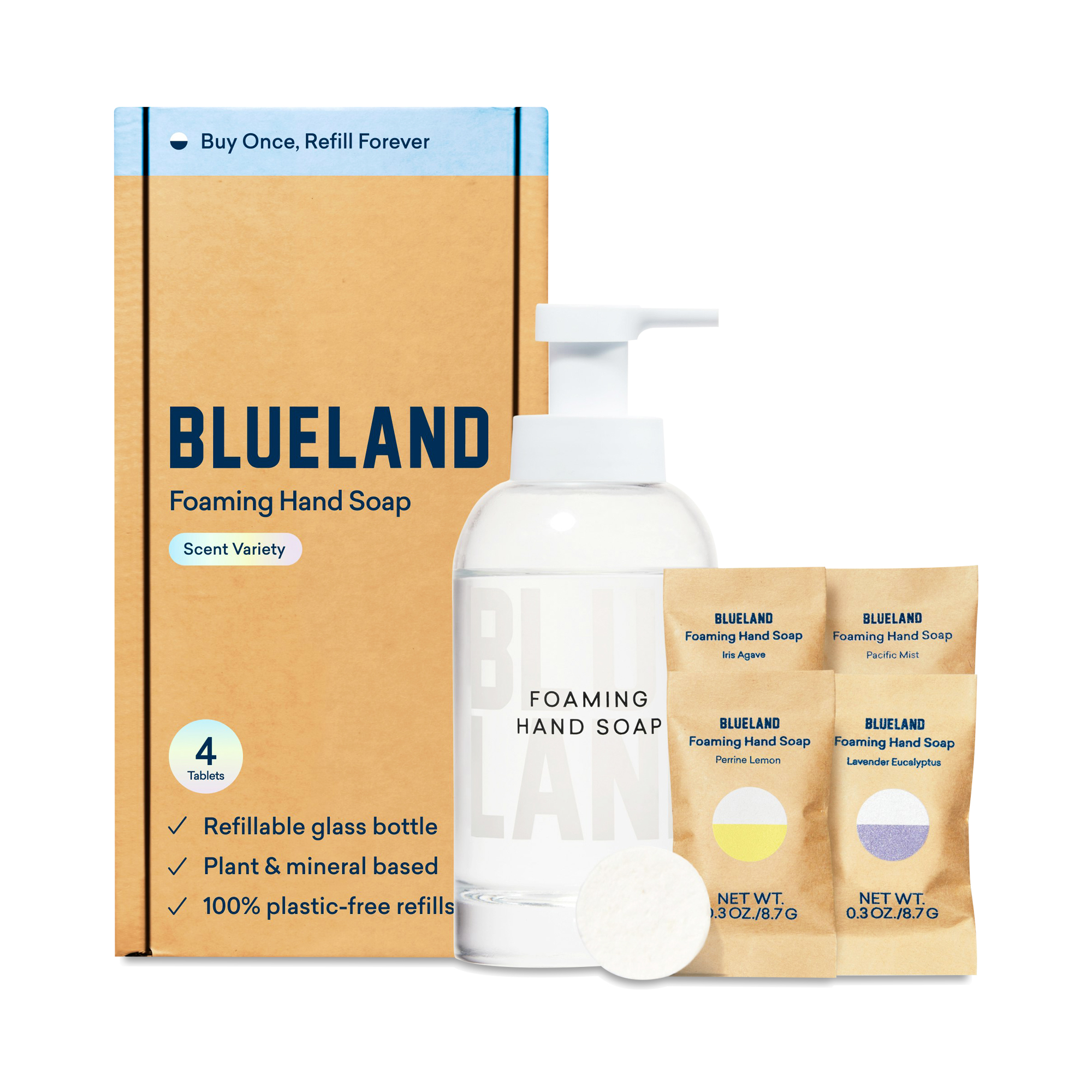 Blueland Foaming Hand Soap Starter Set, Scent Variety | Thrive Market