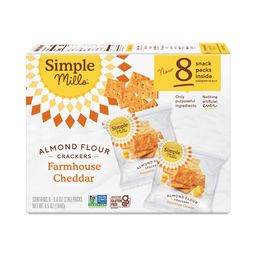 Almond Flour Crackers, Farmhouse Cheddar, Snack Packs