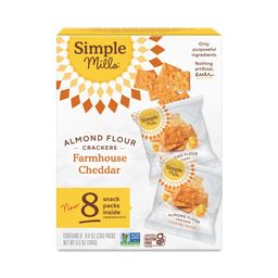 Almond Flour Crackers, Farmhouse Cheddar, Snack Packs