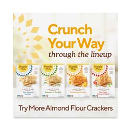Almond Flour Crackers, Parmesan Garlic