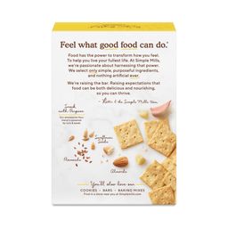 Almond Flour Crackers, Parmesan Garlic