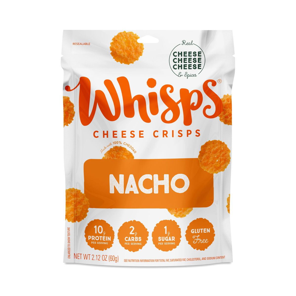 Whisps Nacho Cheese Crisps | Thrive Market