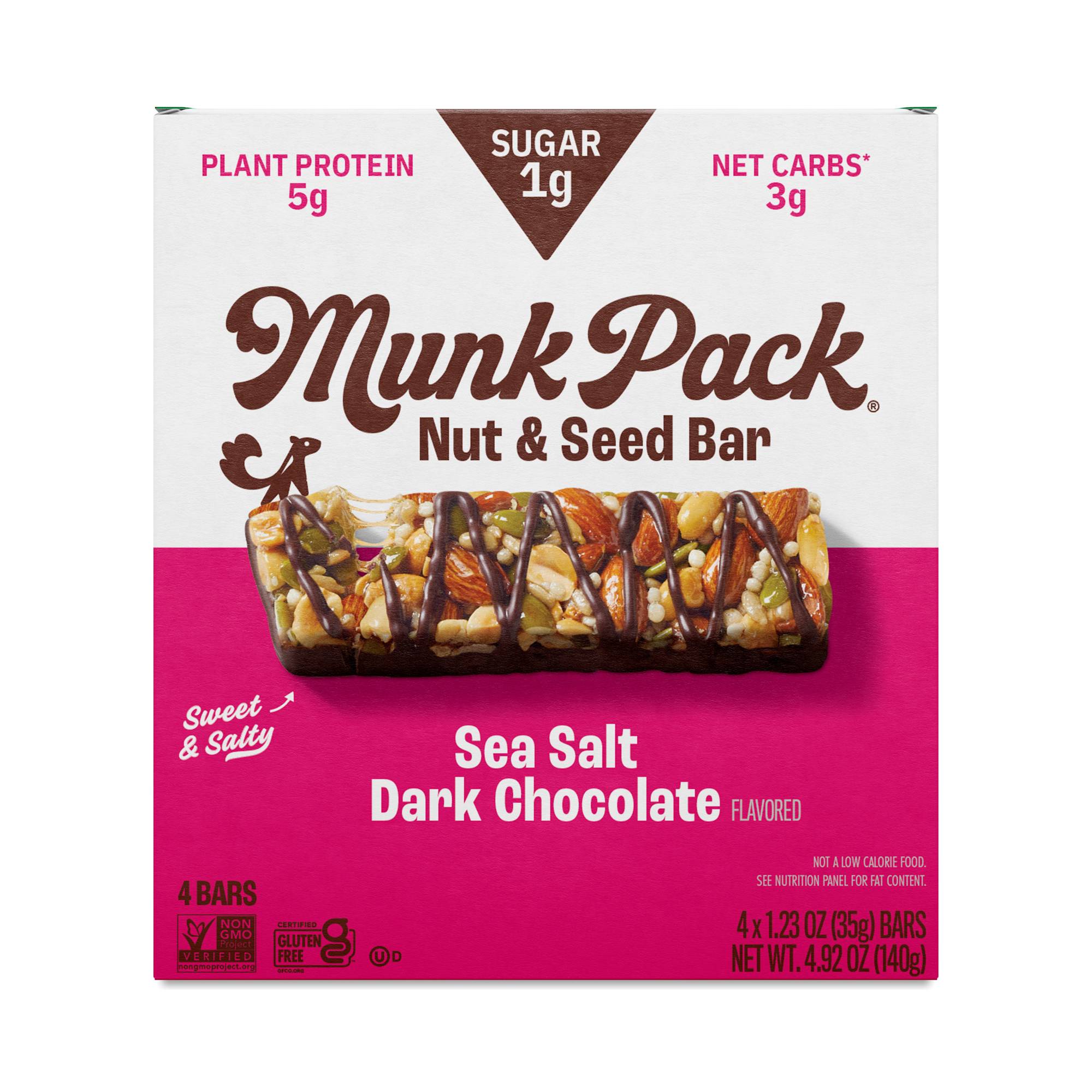 Nut & Seed Bar, Sea Salt Dark Chocolate
