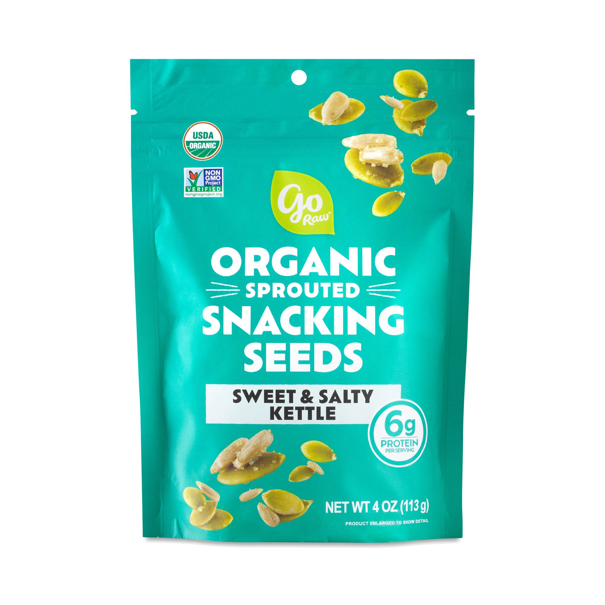 Organic Sprouted Snacking Seeds, Sweet & Salty Kettle