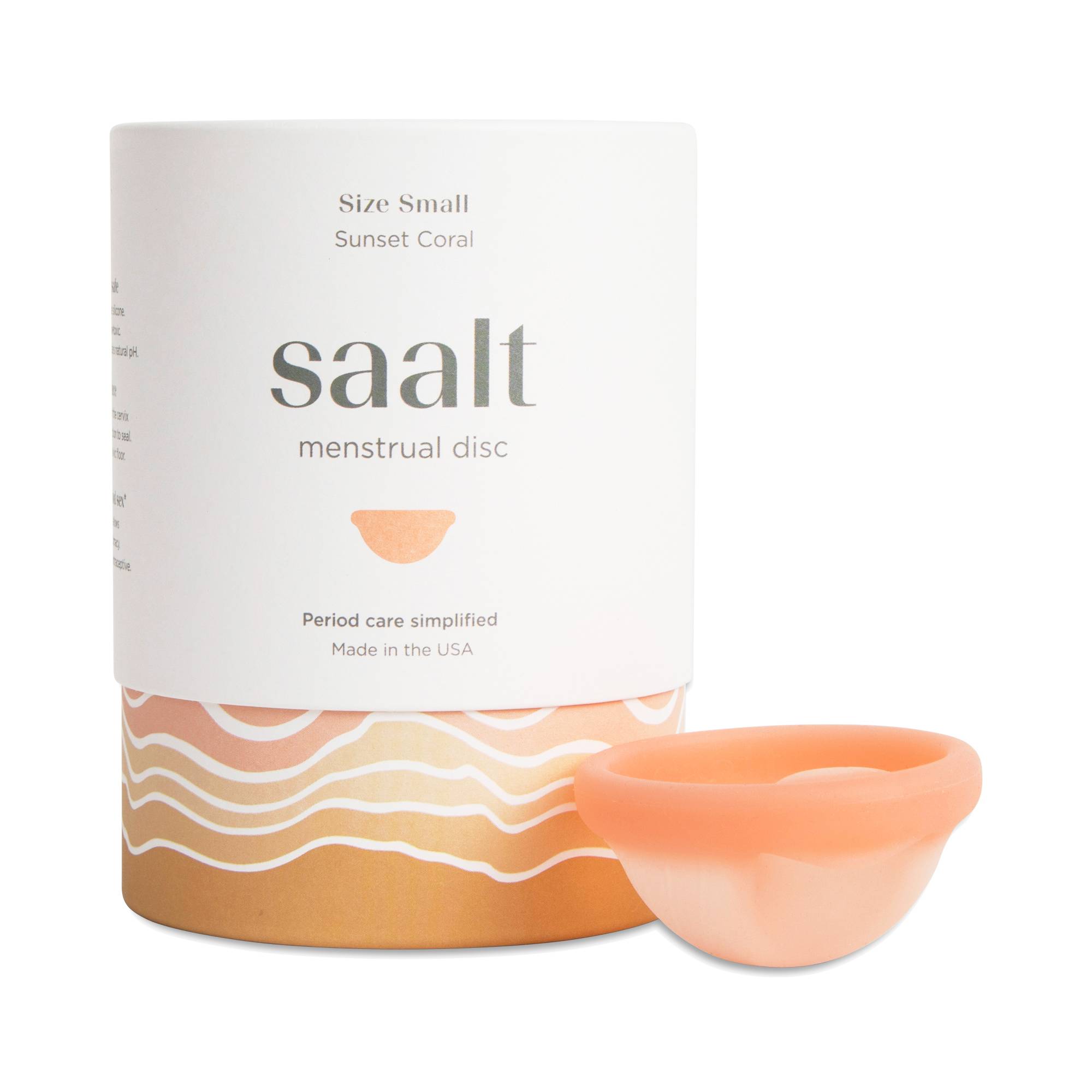 Saalt Menstrual Disc, Small Coral