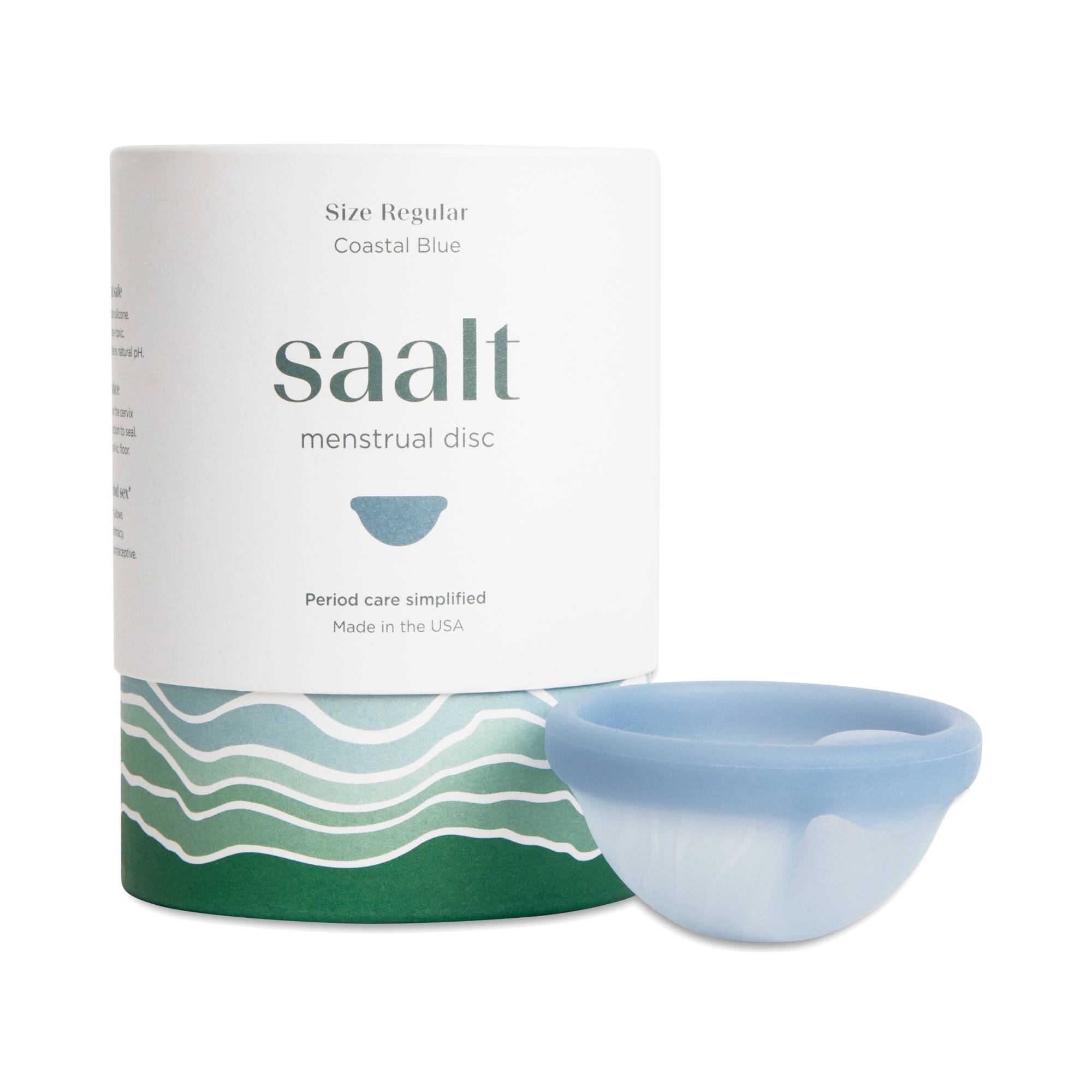 Saalt Menstrual Disc, Regular Blue