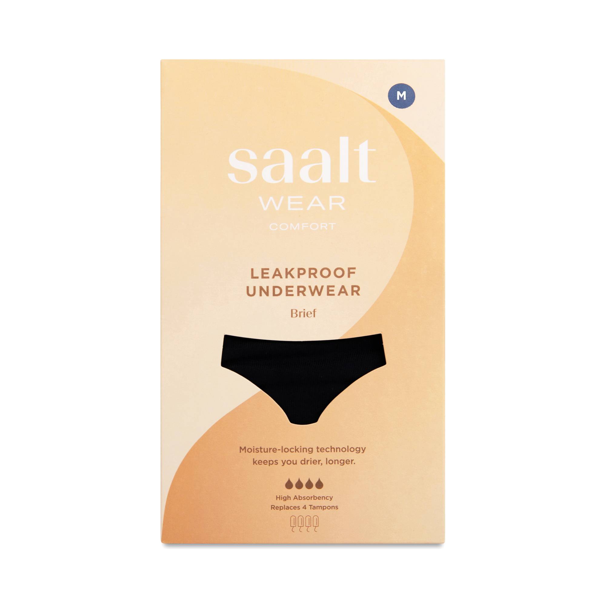 Comfort Brief Period Underwear, M