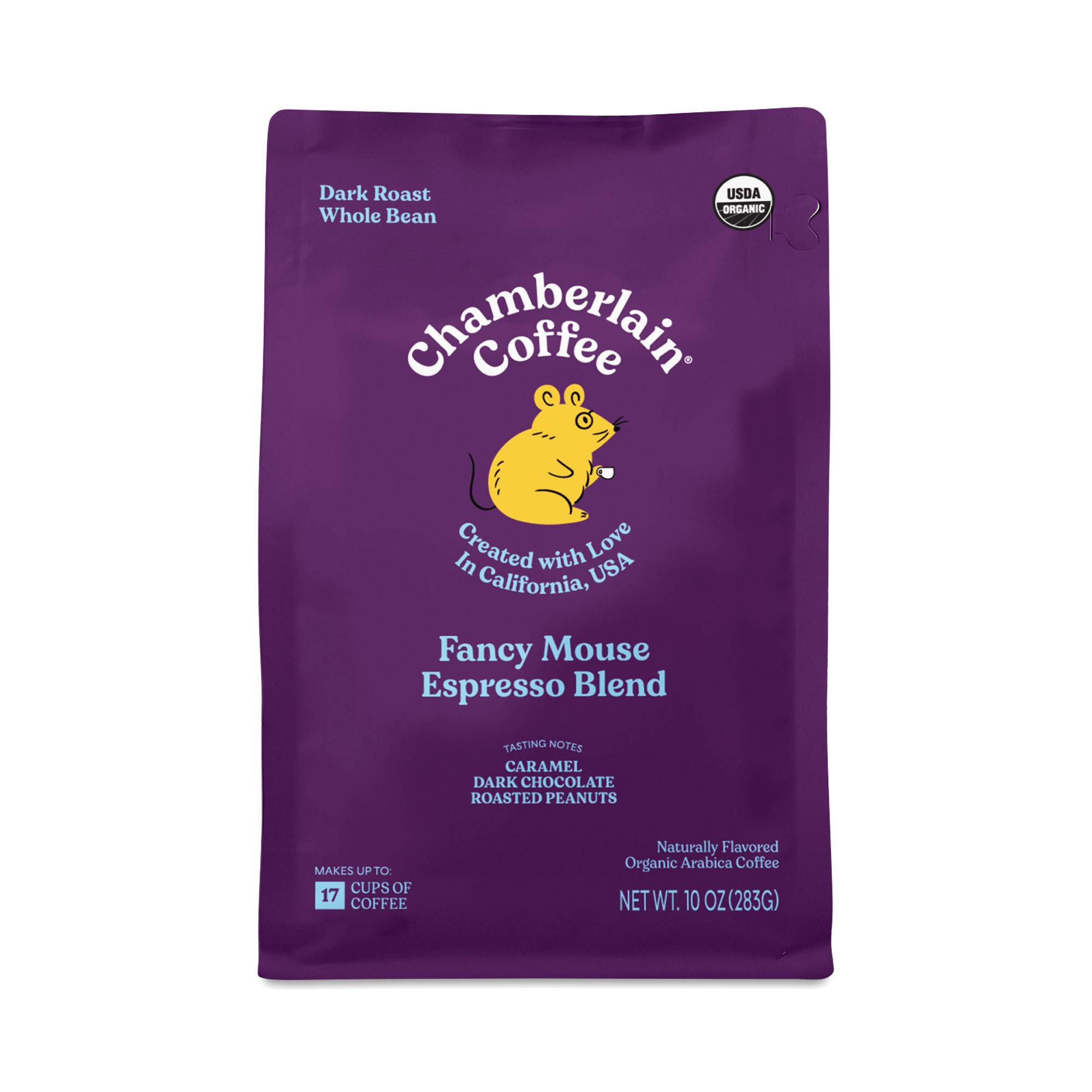 Whole Bean Coffee, Fancy Mouse Espresso Dark Roast Blend