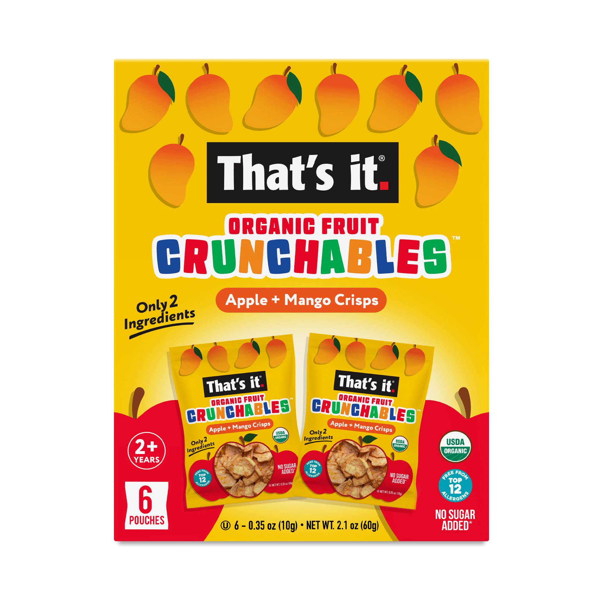 Fruit Crunchables, Apple & Mango Crisps