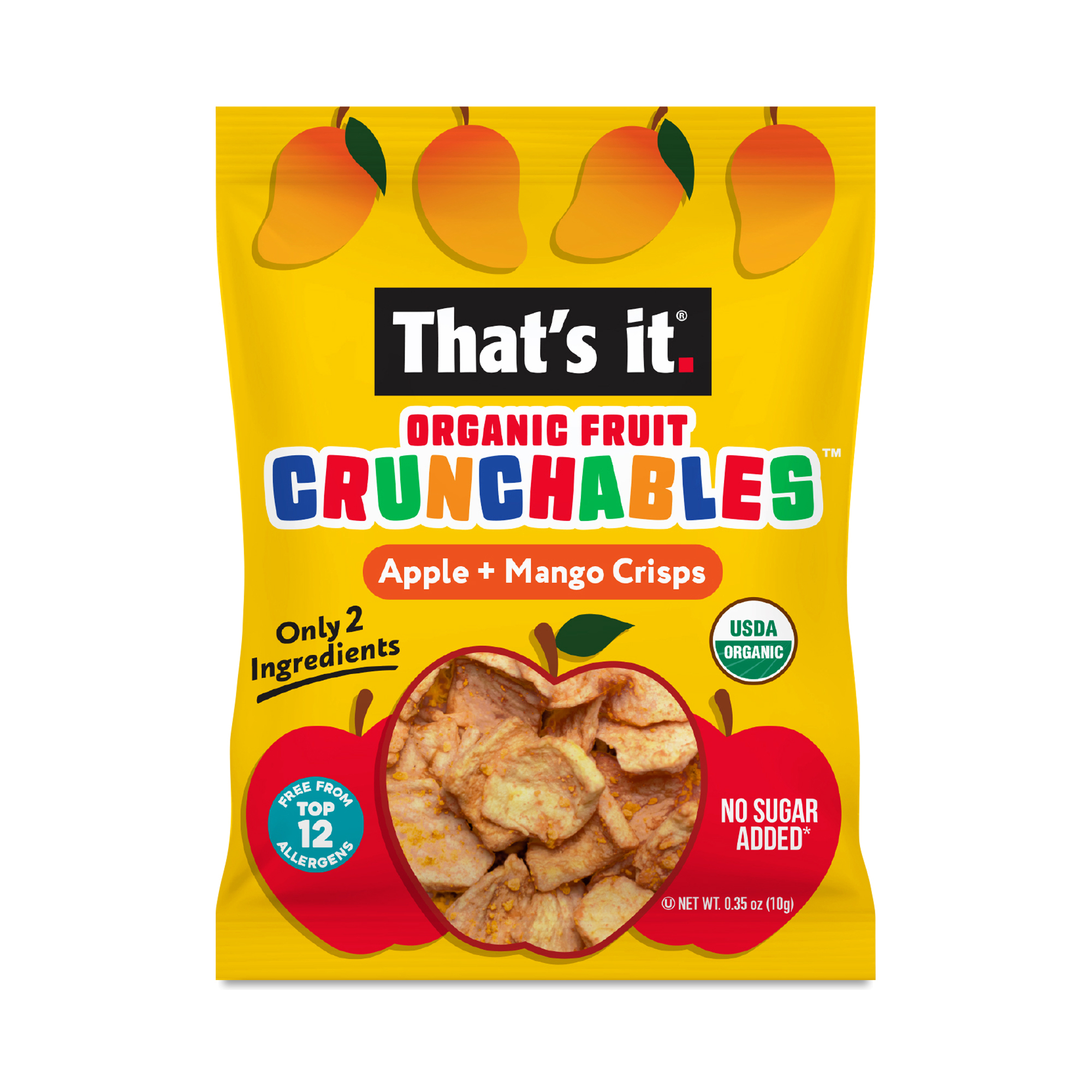 That's It Fruit Crunchables, Apple & Mango Crisps | Thrive