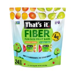 Fiber Fun Size Fruit Bars, Apple, Mango & Pear