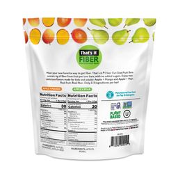 Fiber Fun Size Fruit Bars, Apple, Mango & Pear