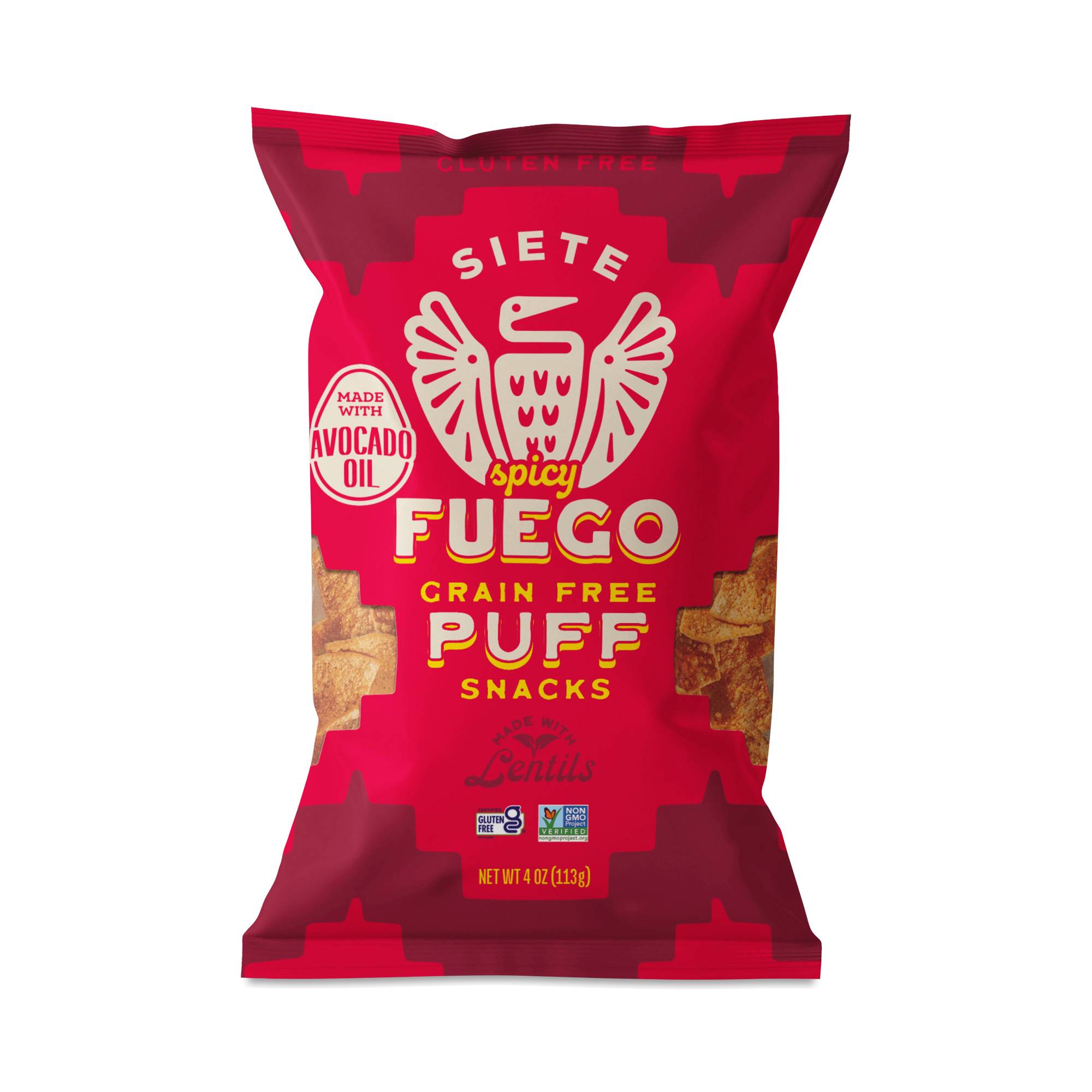 Grain Free Puff Snacks, Spicy Fuego