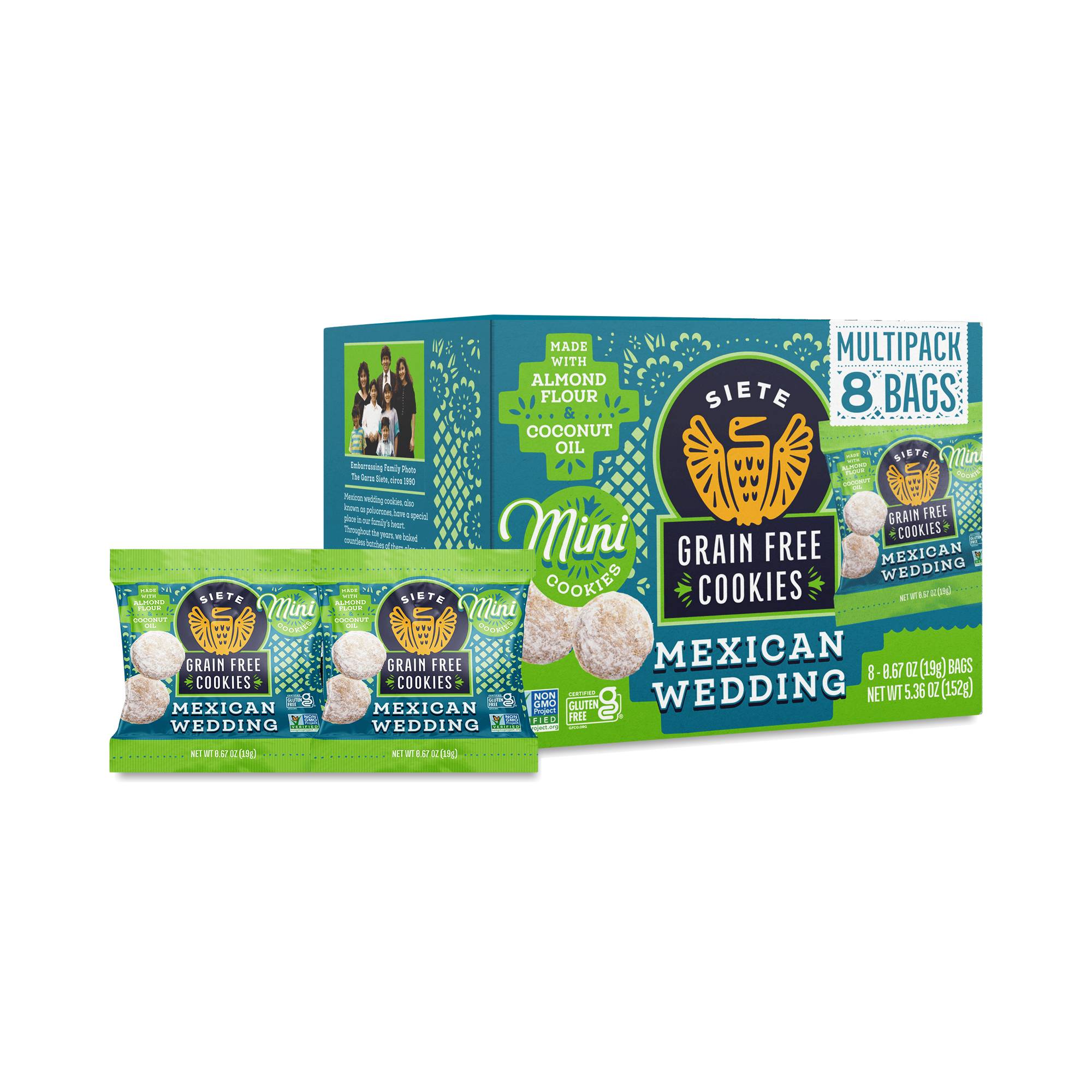 Grain Free Cookies, Mexican Wedding, Snack Packs